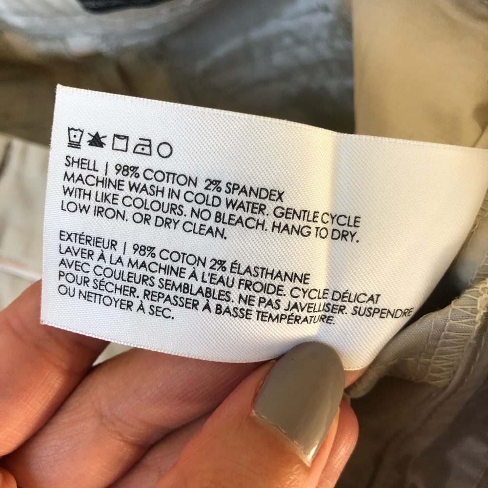 Club monaco cotton chinos size 2 - Picture 5 of 10